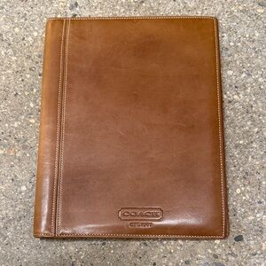 Coach Tan Leather Document Holder